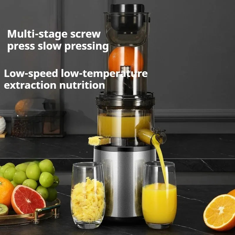 Portable Electric Citrus Juicer Stainless Steel Multi-Section Small Grinding Machine Chopper Multi-Section Screw Extrusion RV