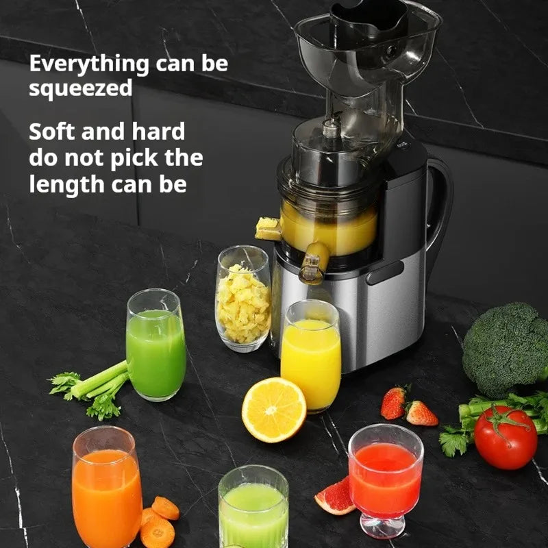 Portable Electric Citrus Juicer Stainless Steel Multi-Section Small Grinding Machine Chopper Multi-Section Screw Extrusion RV