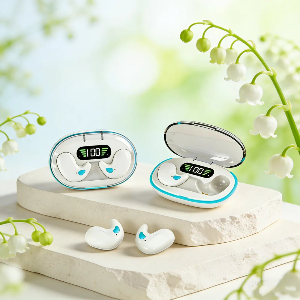 Bluetooth Wireless Headphones Earbuds Ear Hooks Bluetooth Earphones Bass Noise Reduction Earbuds HiFi Stereo Headsets