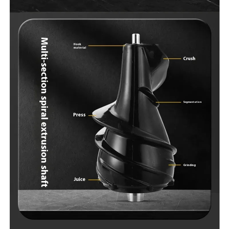 Portable Electric Citrus Juicer Stainless Steel Multi-Section Small Grinding Machine Chopper Multi-Section Screw Extrusion RV