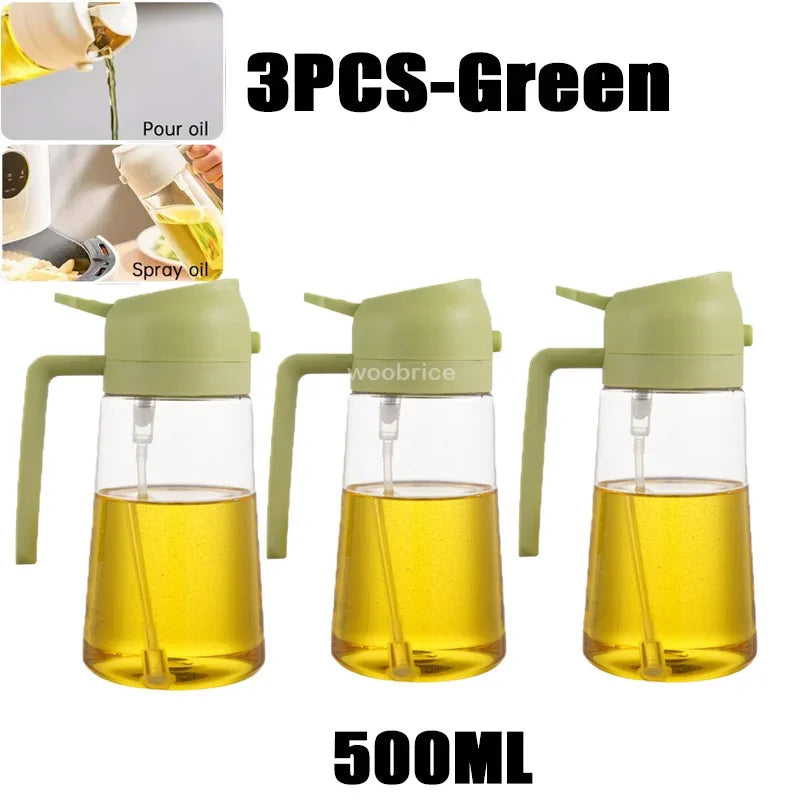 Plastic Spray Oil Sprayer Bottle Spray Oil Dispenser Oil Jar Cruet BBQ Kitchen Baking Roasting Picnic Kitchen Tool