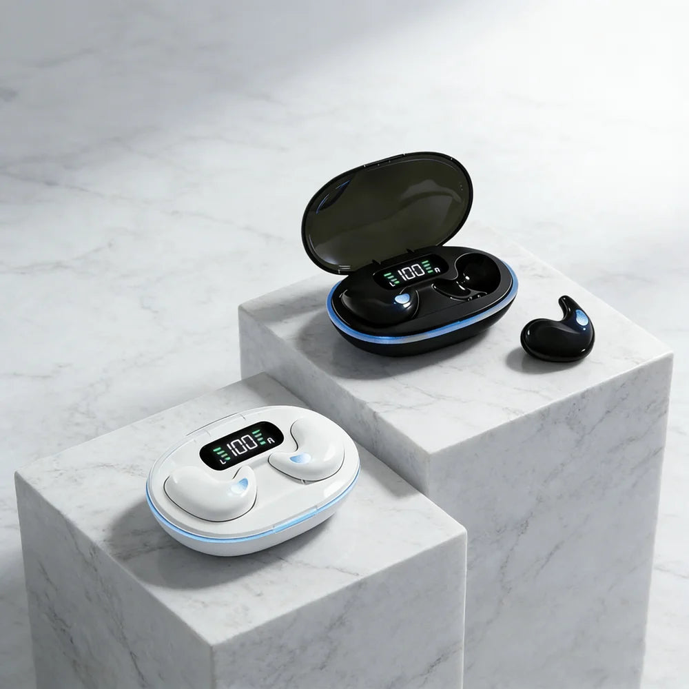 Bluetooth Wireless Headphones Earbuds Ear Hooks Bluetooth Earphones Bass Noise Reduction Earbuds HiFi Stereo Headsets